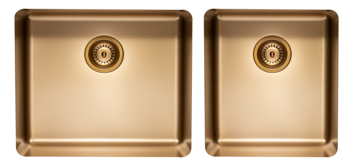 Medium and Small Bowl sink in  Brass TTBR4052