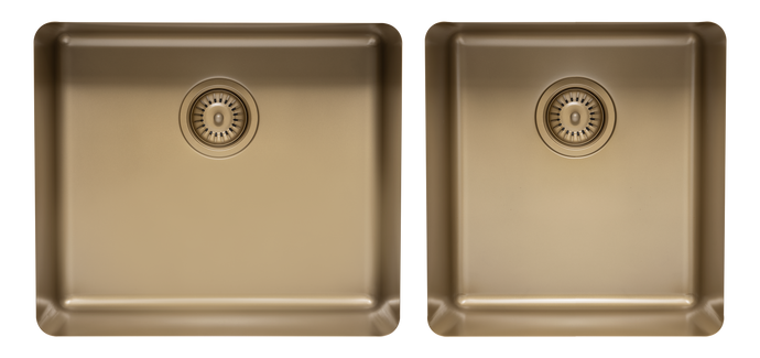 Large and Medium Bowl sink in Pearl Gold TTPG4052