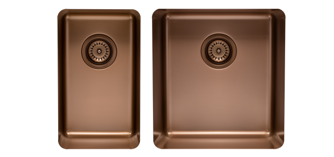 Small and Medium Bowl sink in Rose Gold TTRG2840